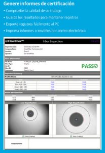 certificación y comprobación de redes de Fibra óptica