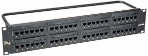 Paneles Cat6 de 24 y 48 puertos con soporte PoE+ de 100 W 