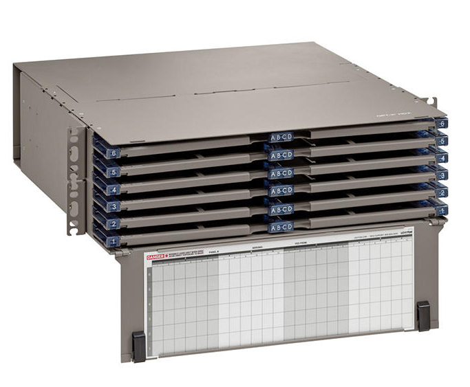 Cajas de fibra óptica de montaje en bastidor para aplicaciones de alta densidad